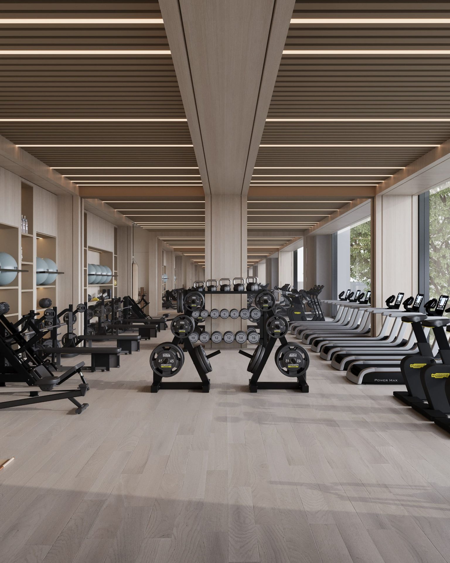 State-of-the-Art Residents' Gym and Fitness Studio at The Collective Off-Plan Apartments in Dubai South
